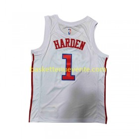 Maillot Basket Philadelphia 76ers Harden 1 Nike 2022-2023 City Edition Blanc Swingman - Homme